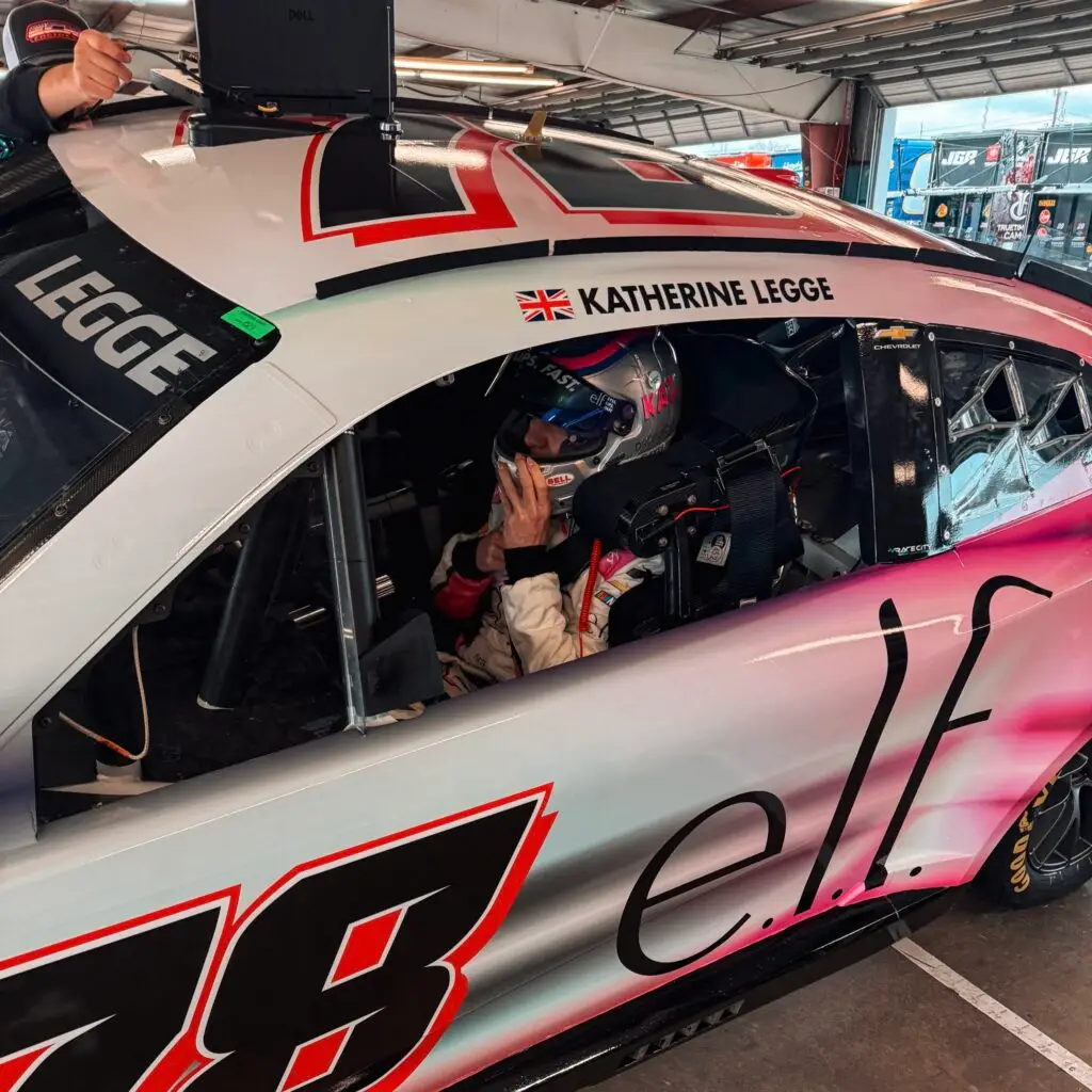 Katherine Legge prepares for qualifying at Watkins Glen 2026. Photo: Live Fast Racing on X